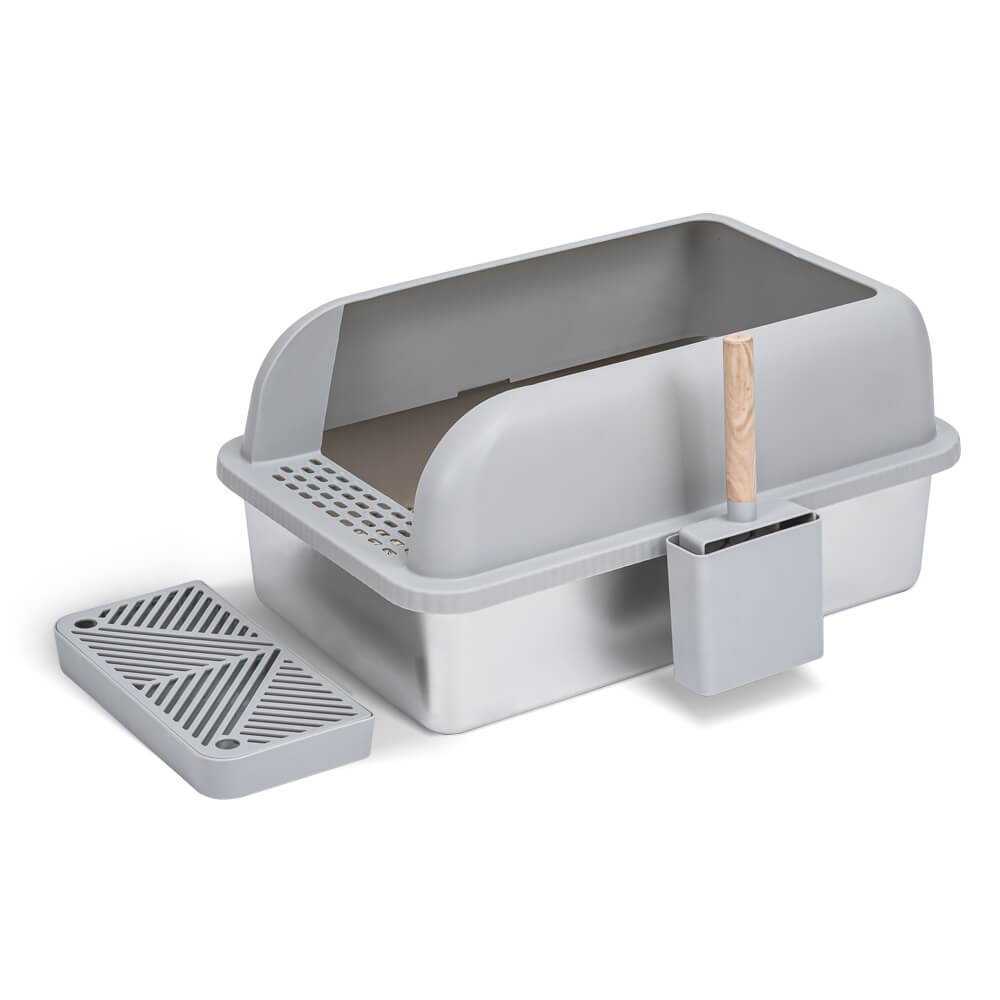 Pullnscoop Extra Large Stainless Steel Litter Box