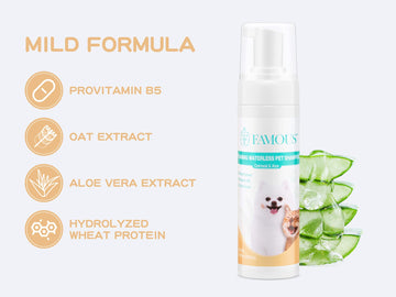 waterless shampoo mild formula