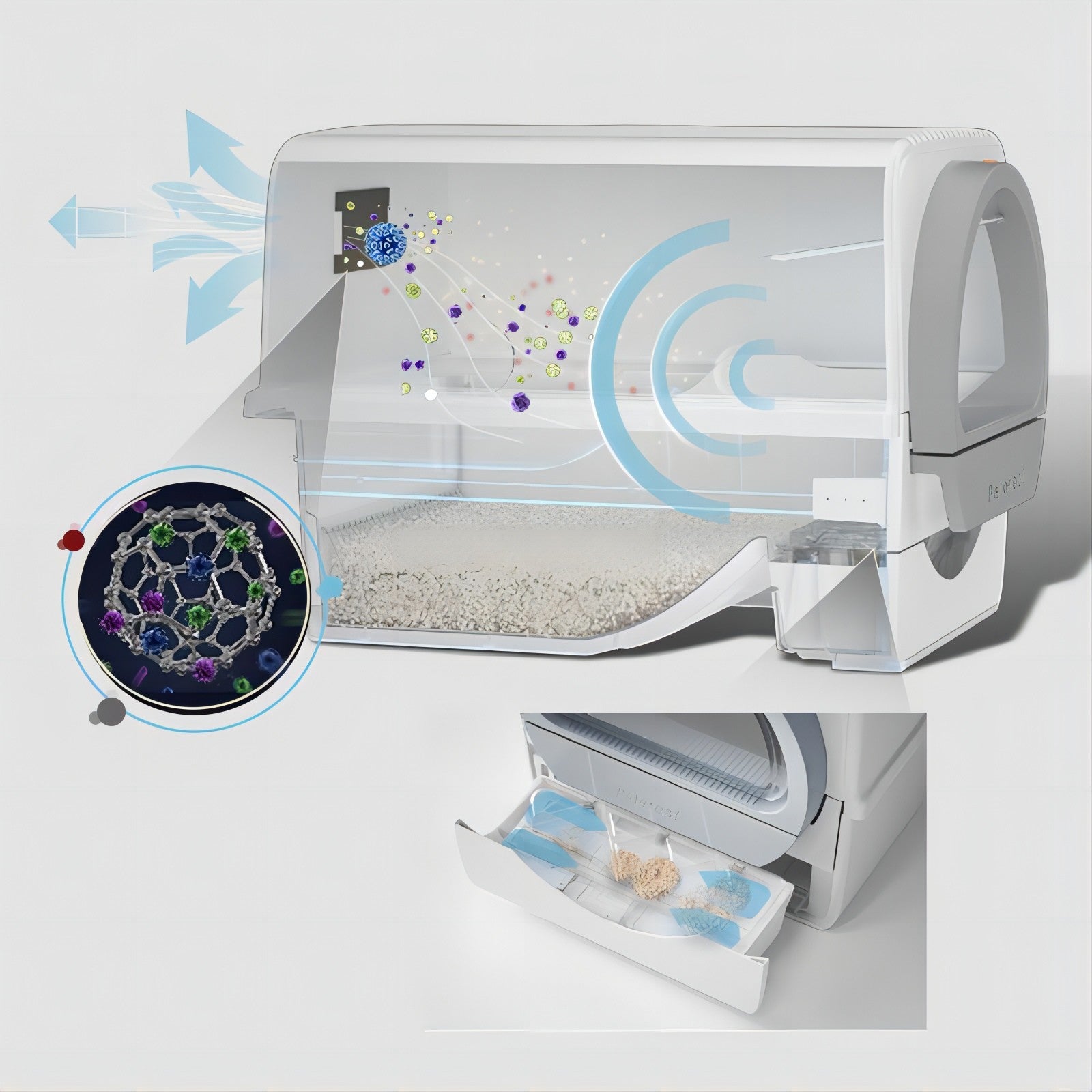 Pull N Scoop Litter Box