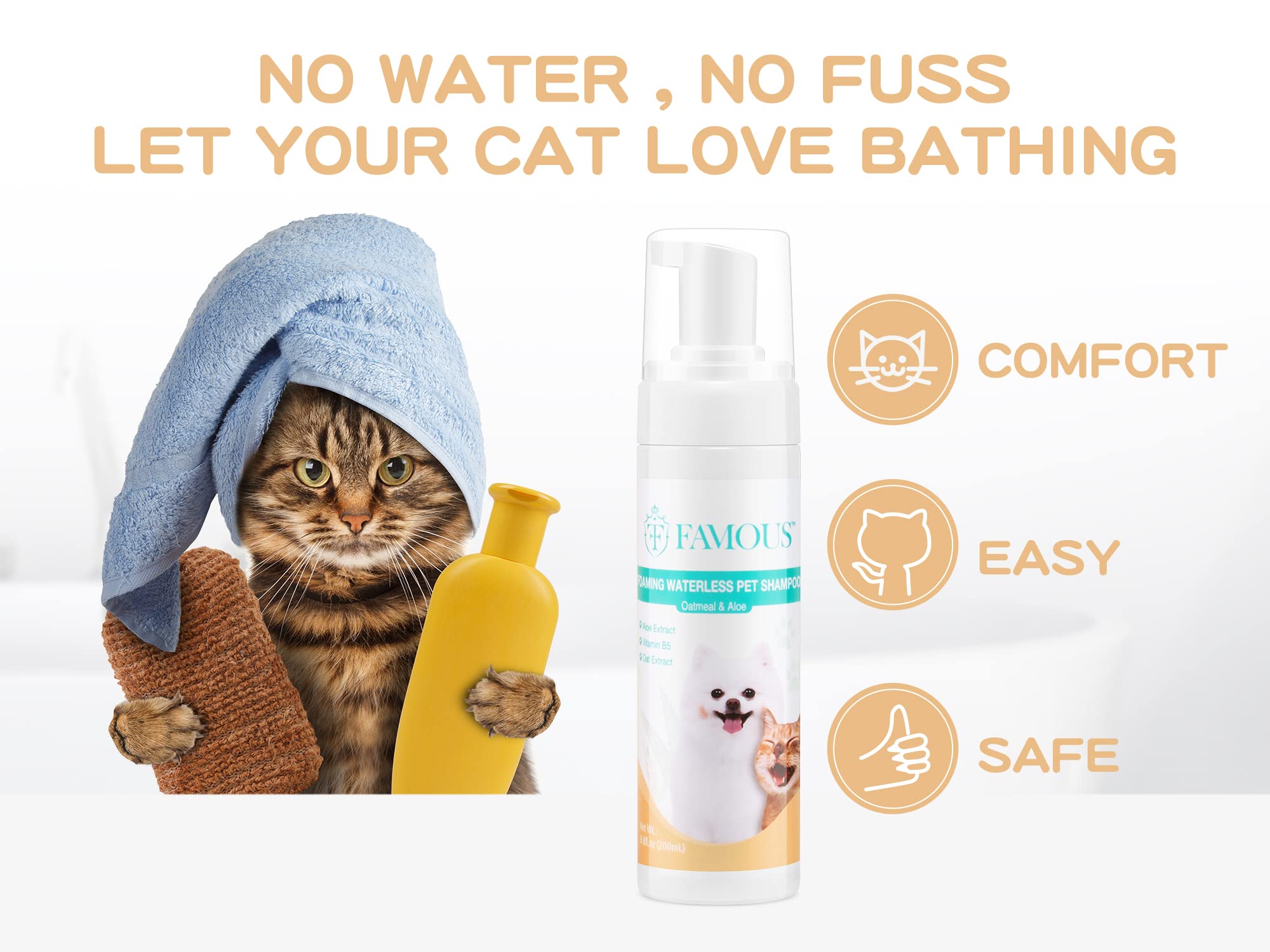 Cat foam cheap shampoo